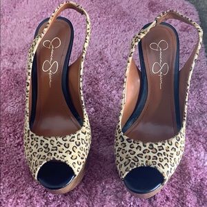 Cheetah print Jessica Simpson heels